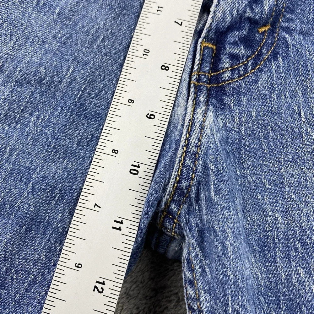 Levis 505 Straight Leg Jeans Mens 34x30 Blue Medium Wash Mid Rise‎